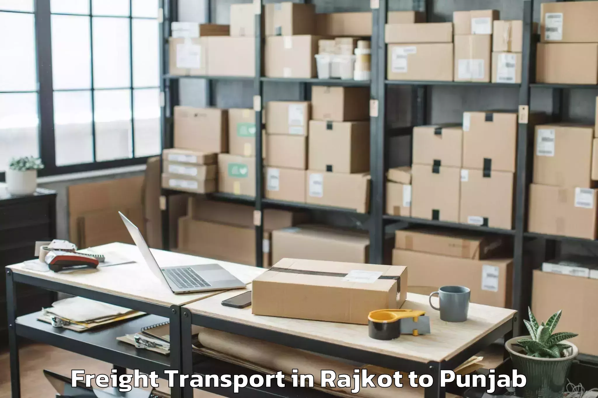 Book Rajkot to Gna University Phagwara Freight Transport